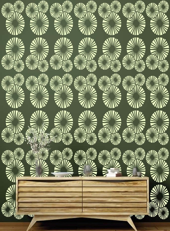 ARandNJ مجموعة استنسل ARandNJ للرسم على الجدران، عبوة واحدة (المقاس: 16 × 24 بوصة)، تصميم زهرة الأقحوان الثلاثية، تصميم قابل لإعادة الاستخدام، مثالي لتزيين غرف الرسم والمعيشة والمكاتب - Image 3